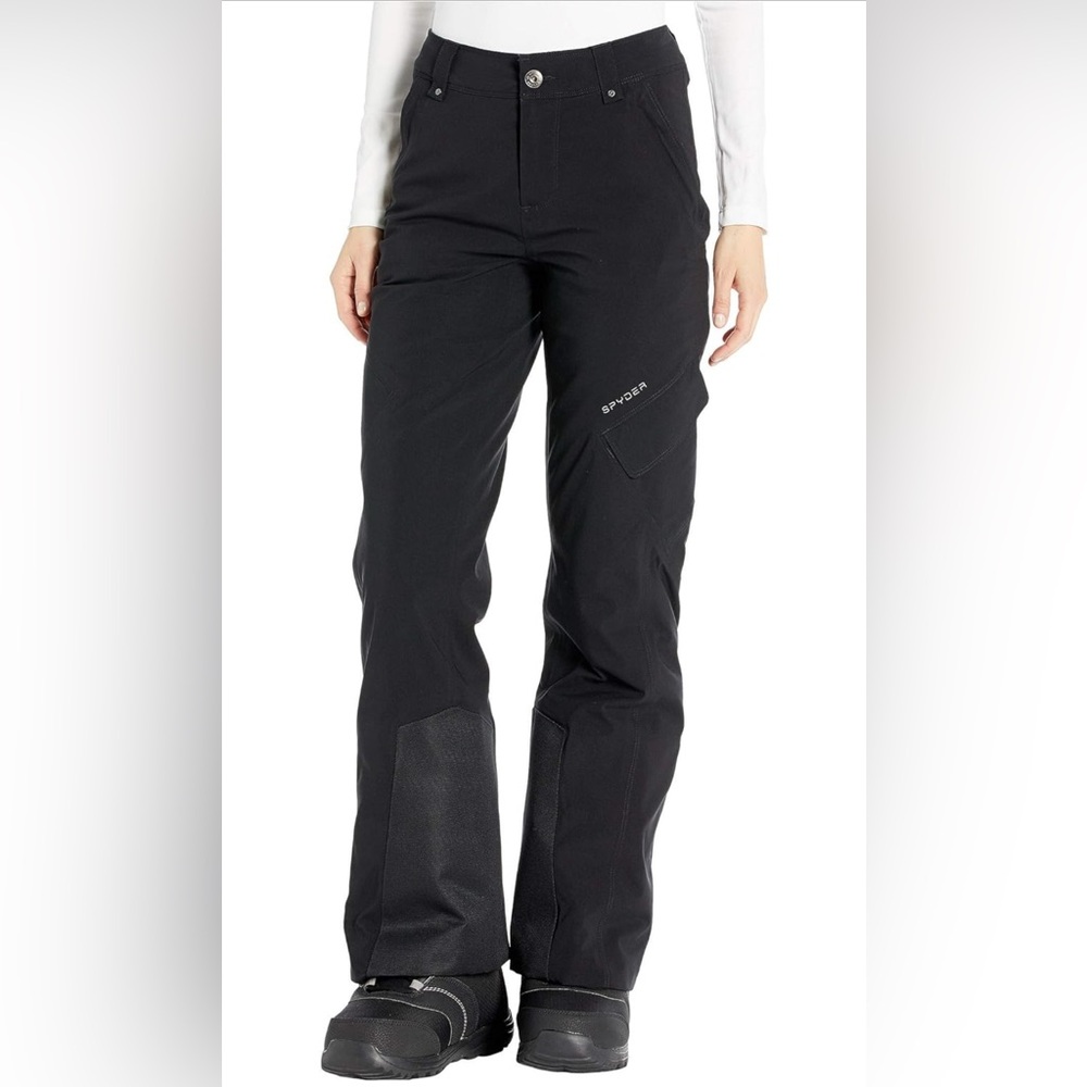 WOMENS SPYDER ME GTX SKI PANTS, BLACK, SIZE 12. NEW, WORN 3 X.